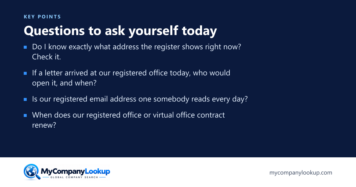 Questions to ask yourself today: key points