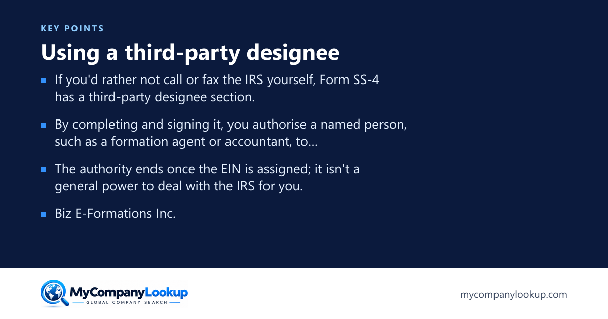 Using a third-party designee: key points