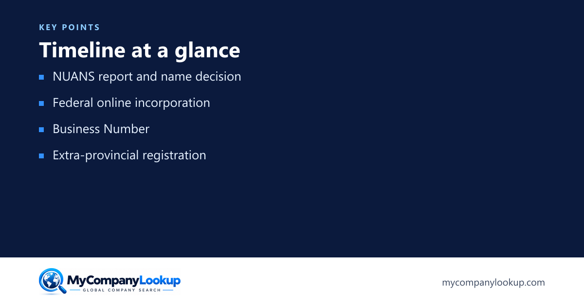Timeline at a glance: key points