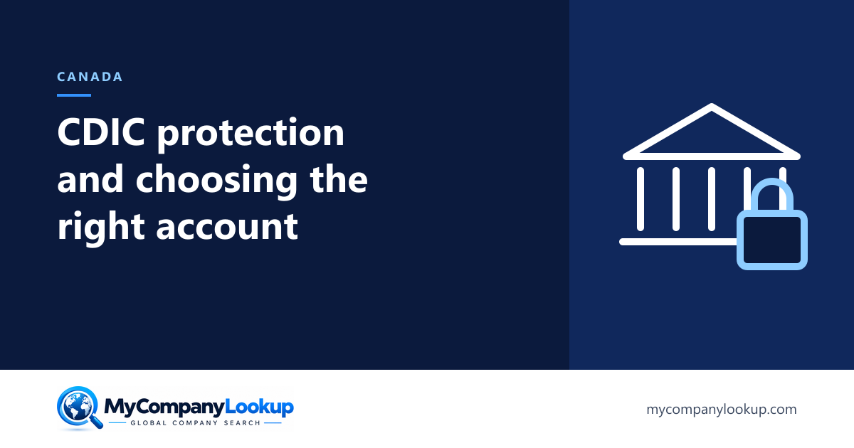 CDIC protection and choosing the right Canadian account