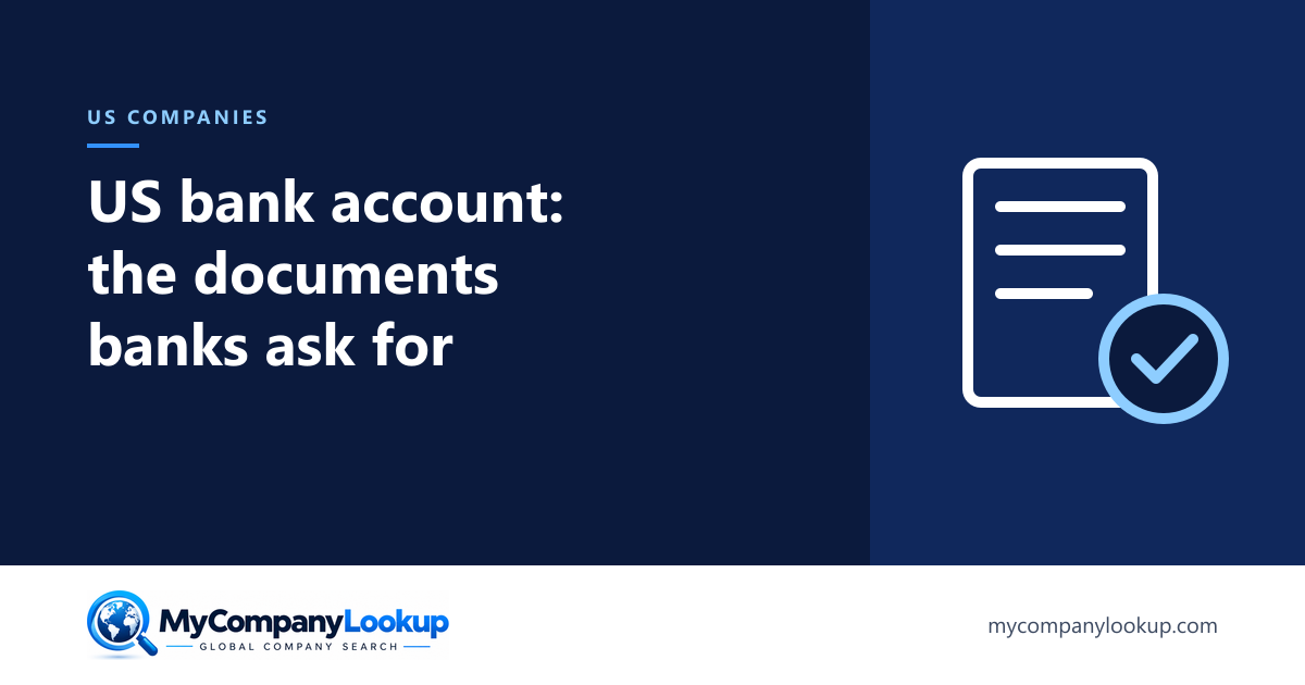 US bank account: the documents banks ask for